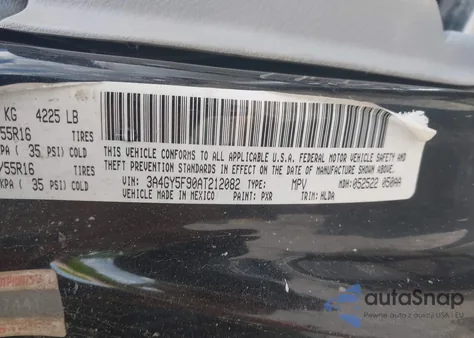 2010 Chrysler Pt Cruiser Classic from USA, damaged, VIN 3A4GY5F90AT212082